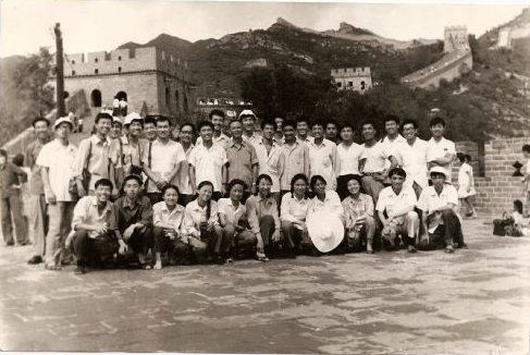 液压77级在北京实习合影（1980年8月）-改革开放后第一届液压学生